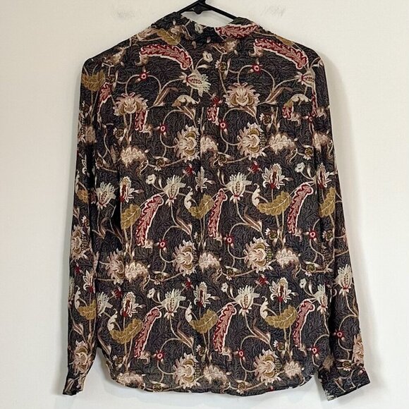NWT See U Soon Floral Button Up Blouse - Size: Small - Picture 6 of 6